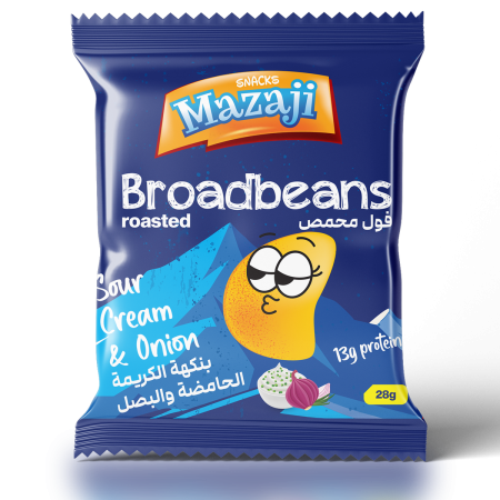 Rosted broadbeans Sour cream & onion Flavor